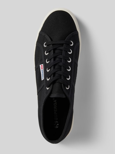 Peek & Cloppenburg SupergaLow Top Sneaker in unifarbenem Design mit Label-Detail in black Letzte 2 Tage