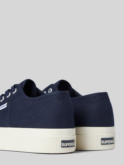 Peek & Cloppenburg SupergaLow Top Sneaker in unifarbenem Design mit Label-Detail in marine Zeitbegrenzte Promotion