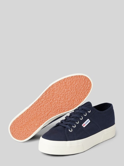 Peek & Cloppenburg SupergaLow Top Sneaker in unifarbenem Design mit Label-Detail in marine Zeitbegrenzte Promotion