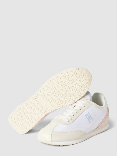 Peek & Cloppenburg Tommy HilfigerSneaker aus Leder mit Label-Stitching in weiss Sonderangebot der Fabrik
