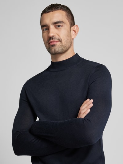 Peek & Cloppenburg Christian Berg MenStrickpullover mit Turtleneck in marine 50% Rabatt mit kostenlosem Versand