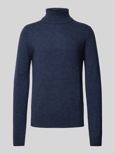 Peek & Cloppenburg MCNEALStrickpullover mit Rollkragen in dunkelblau melange Clearance-Verkauf
