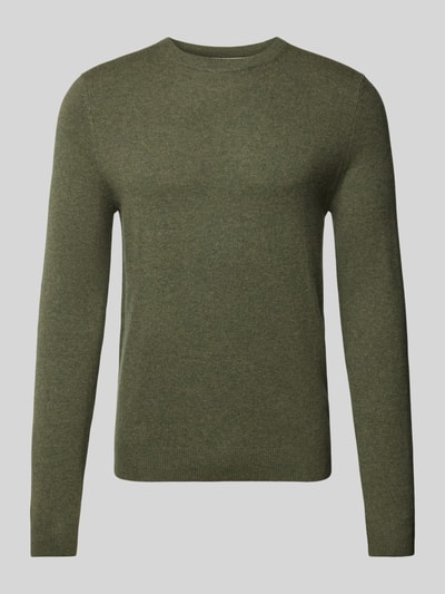 Peek & Cloppenburg MCNEALStrickpullover mit Rundhalsausschnitt in khaki melange Black Friday Preise