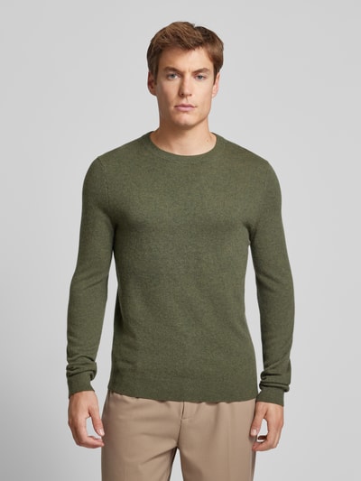 Peek & Cloppenburg MCNEALStrickpullover mit Rundhalsausschnitt in khaki melange Black Friday Preise