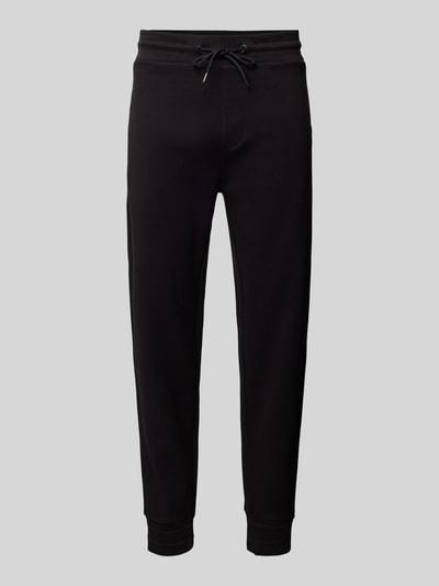 Peek & Cloppenburg BOSSSlim Fit Sweatpants mit Strukturmuster Modell 'Lamont' in black Verkauf