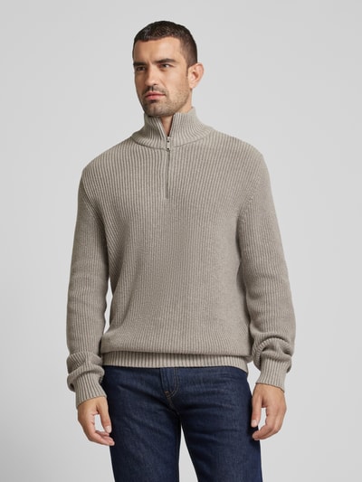 Peek & Cloppenburg MCNEALTroyer mit gerippten Abschlüssen in graphit melange Angebote