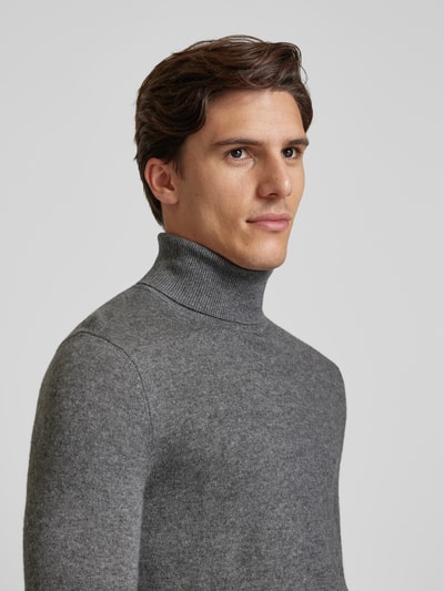 Peek & Cloppenburg MCNEALStrickpullover mit Rollkragen in graphit melange im Angebot