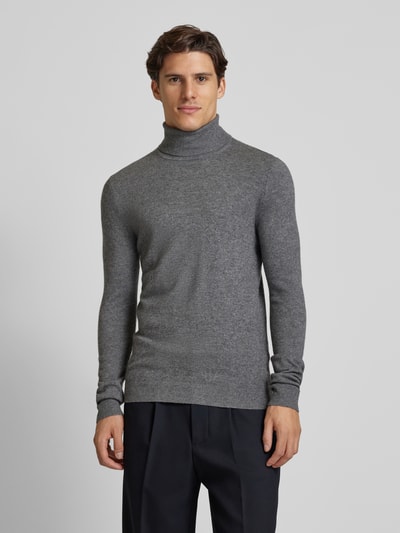 Peek & Cloppenburg MCNEALStrickpullover mit Rollkragen in graphit melange im Angebot