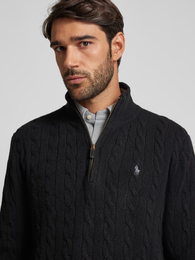 Peek & Cloppenburg Polo Ralph LaurenPullover mit Kaschmiranteil in black Schlussverkauf