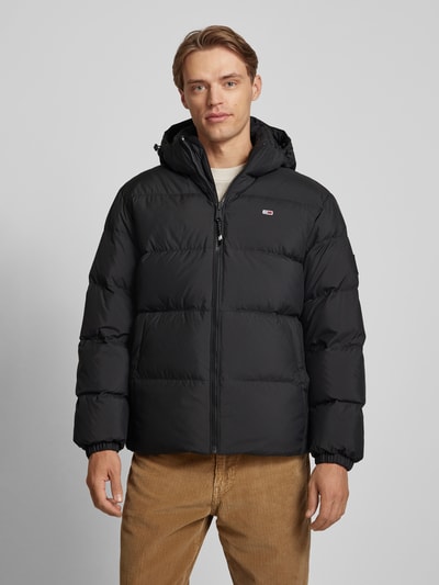 Peek & Cloppenburg Tommy JeansSteppjacke mit Logo-Stitching in black Blitzverkäufe