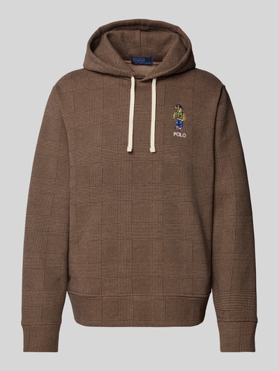 Peek & Cloppenburg Polo Ralph LaurenHoodie mit Label-Stitching in hazel Fabrik Onlineshop