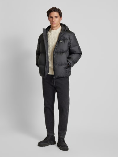 Peek & Cloppenburg LacosteSteppjacke mit Kapuze in black Begrenztes Angebot
