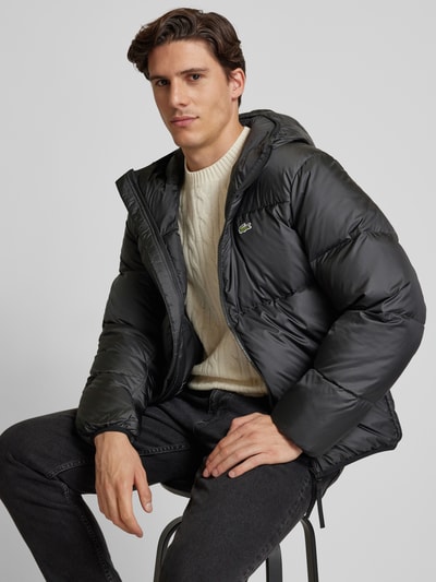 Peek & Cloppenburg LacosteSteppjacke mit Kapuze in black Begrenztes Angebot