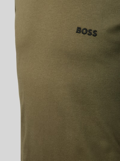 Peek & Cloppenburg BOSSLongsleeve mit Label-Stitching im 3er-Pack in oliv Saisonschlussverkauf