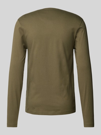 Peek & Cloppenburg BOSSLongsleeve mit Label-Stitching im 3er-Pack in oliv Saisonschlussverkauf