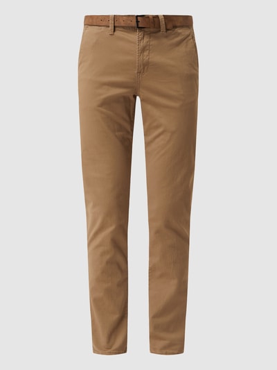 Peek & Cloppenburg Tom Tailor DenimSlim Fit Chino mit Gürtel in camel Osterangebot