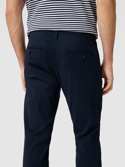 Peek & Cloppenburg SELECTED HOMMESlim Fit Chino in unifarbenem Design Modell 'NEW Miles' in marine Muttertagsangebot