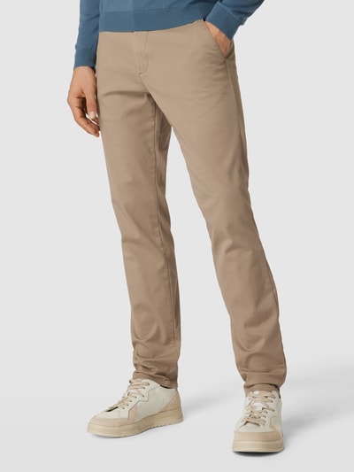 Peek & Cloppenburg SELECTED HOMMESlim Fit Chino in unifarbenem Design Modell 'NEW Miles' in beige Neueste Mode
