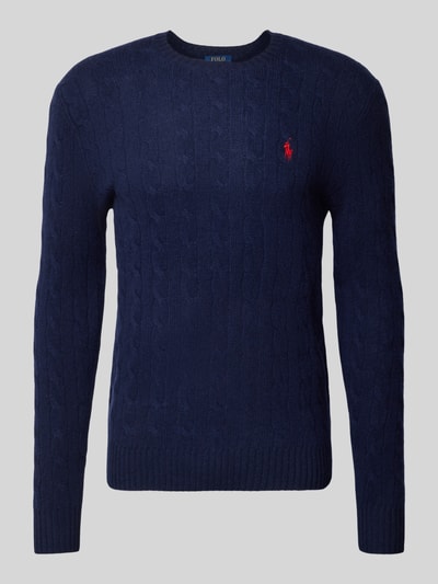 Peek & Cloppenburg Polo Ralph LaurenPullover mit Logo-Stitching in marine Exklusive Angebote