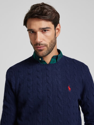 Peek & Cloppenburg Polo Ralph LaurenPullover mit Logo-Stitching in marine Exklusive Angebote