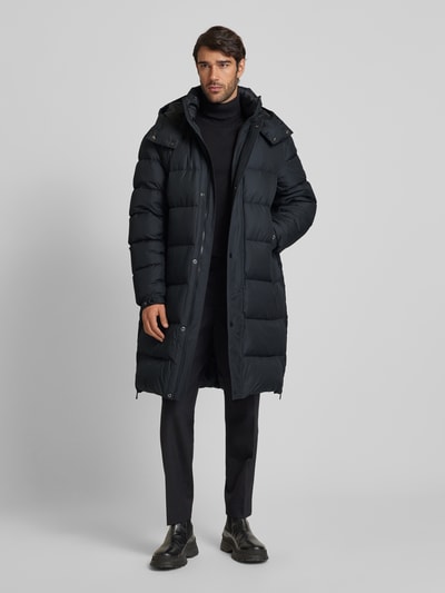 Peek & Cloppenburg BOSSSteppmantel mit Kapuze Modell 'Donden' in black