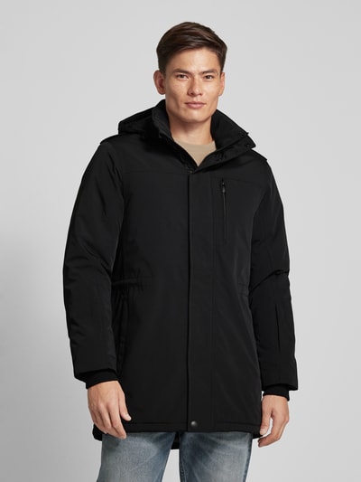 Peek & Cloppenburg WellensteynFunktionsjacke mit Kapuze Modell 'TRAVELLER' in black Riesige Ersparnisse