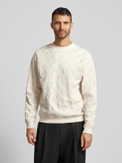 Peek & Cloppenburg JOOP! CollectionSweatshirt mit gerippten Abschlüssen in offwhite JETZT KAUFEN