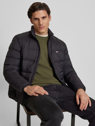 Peek & Cloppenburg Tommy JeansSteppjacke mit Logo-Stitching in black Letzte 2 Tage