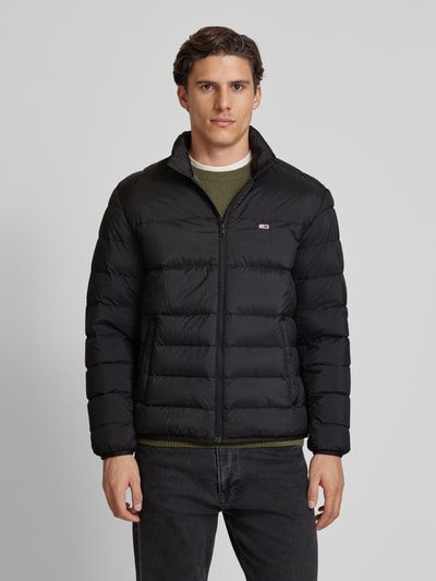 Peek & Cloppenburg Tommy JeansSteppjacke mit Logo-Stitching in black Letzte 2 Tage