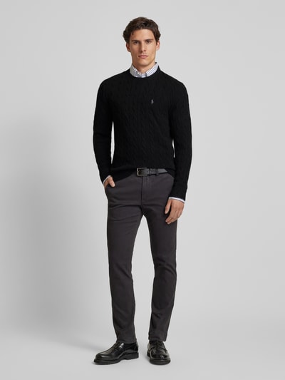Peek & Cloppenburg Polo Ralph LaurenPullover mit Logo-Stitching in black