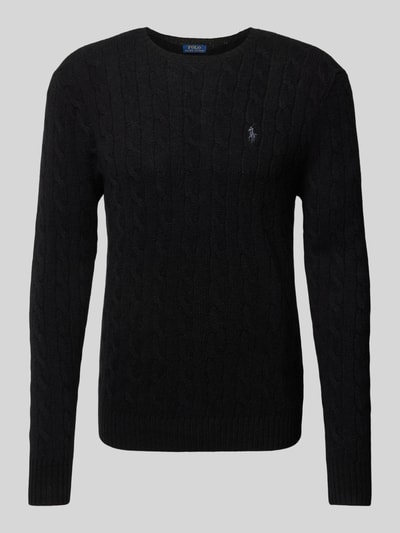 Peek & Cloppenburg Polo Ralph LaurenPullover mit Logo-Stitching in black Letzter Tag