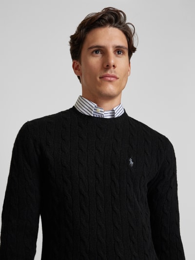 Peek & Cloppenburg Polo Ralph LaurenPullover mit Logo-Stitching in black Letzter Tag