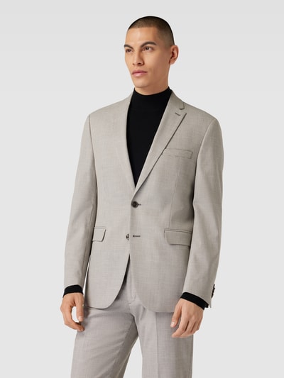 Peek & Cloppenburg Christian Berg Men2-Knopf-Sakko mit Reverskragen in beige Bis zu 50% Rabatt
