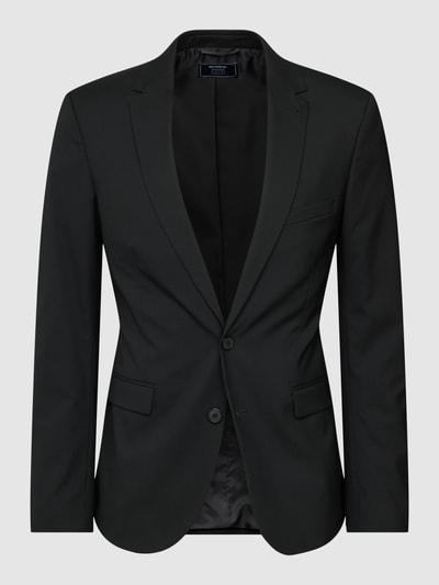 Peek & Cloppenburg MCNEAL2-Knopf-Sakko mit Brustleistentaschen in black Bis zu 55% Rabatt