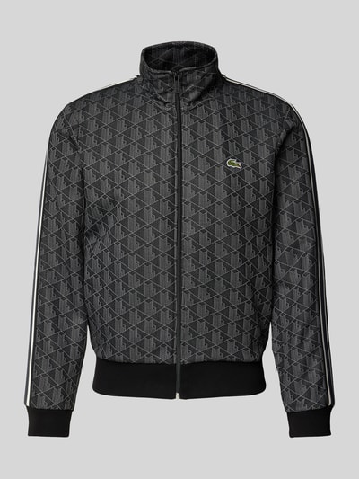 Peek & Cloppenburg LacosteSweatjacke mit Stehkragen in black Clearance-Verkauf