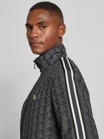 Peek & Cloppenburg LacosteSweatjacke mit Stehkragen in black Clearance-Verkauf