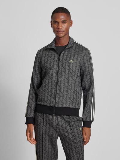 Peek & Cloppenburg LacosteSweatjacke mit Stehkragen in black Clearance-Verkauf