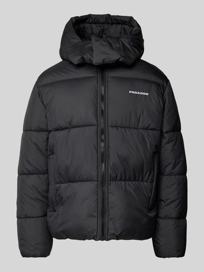 Peek & Cloppenburg PegadorSteppjacke mit Label-Stitching Modell 'MARTEN' in black