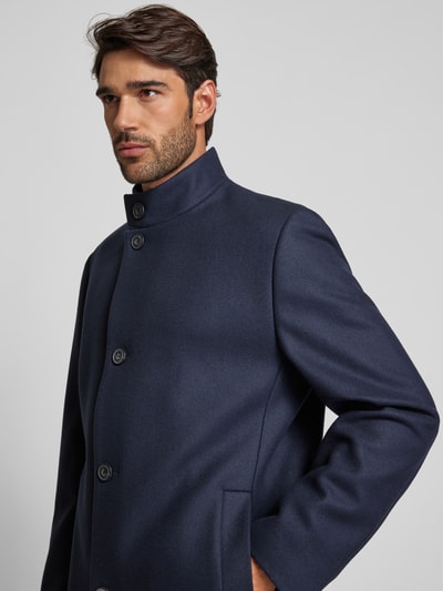 Peek & Cloppenburg HUGOMantel mit Stehkragen Modell 'Mintrax' in marine Begrenzt auf 3 Tage