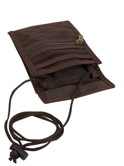 Peek & Cloppenburg camel activePortemonnaie mit Schulterriemen in dunkelbraun Im Verkauf