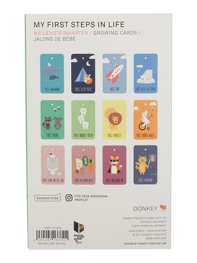 Peek & Cloppenburg DonkeyMeilensteinkarten aus Papier - beschreibbar in gruen Auslauf