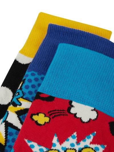 Peek & Cloppenburg Happy SocksSocken mit Stretch-Anteil im 3er-Pack in rot Blitzverkäufe