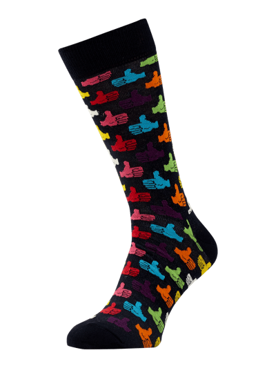 Peek & Cloppenburg Happy SocksSocken mit Allover-Muster in dunkelblau