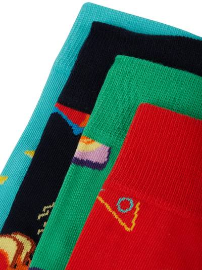 Peek & Cloppenburg Happy SocksSocken mit Stretch-Anteil im 4er-Pack in rot Begrenztes Angebot