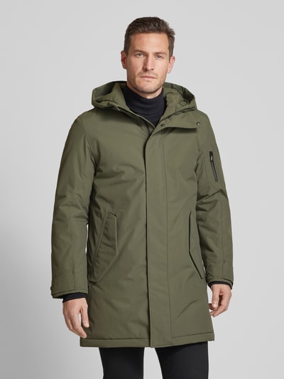 Peek & Cloppenburg G-LABParka mit Eingrifftaschen Modell 'TRACER' in oliv melange Vatertagsangebot