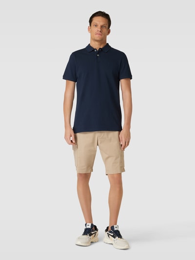 Peek & Cloppenburg MCNEALPoloshirt mit Label-Stitching in dunkelblau