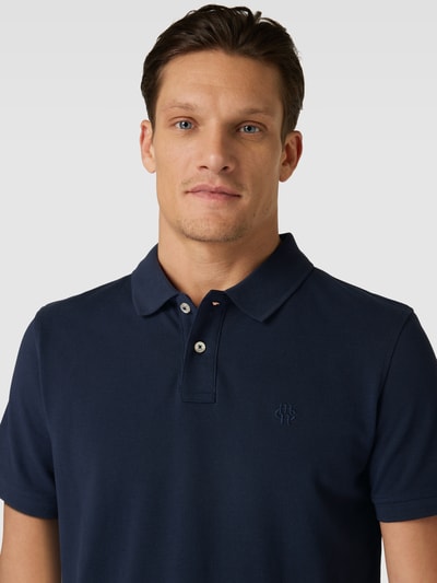 Peek & Cloppenburg MCNEALPoloshirt mit Label-Stitching in dunkelblau Heißer Verkauf