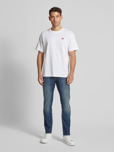 Peek & Cloppenburg BOSS OrangeSlim Fit Jeans im 5-Pocket-Design Modell 'Delaware' in jeansblau