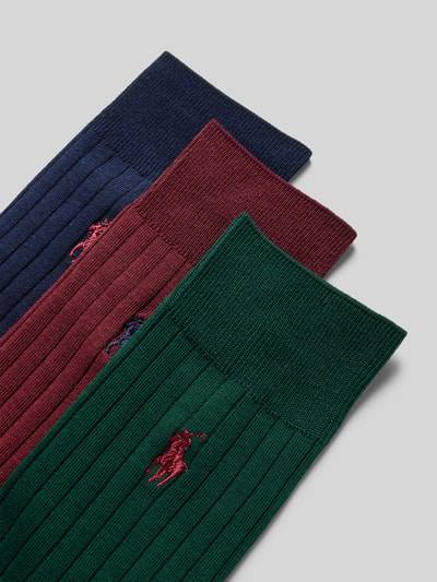 Peek & Cloppenburg Polo Ralph Lauren UnderwearSocken mit Logo-Stitching im 3-Pack Modell 'EGYPTIAN' in marine Bis zu 50% Rabatt
