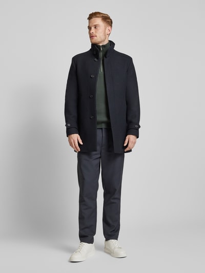 Peek & Cloppenburg JAKE*S STUDIO MENTroyer mit gerippten Abschlüssen in dunkelgrau Bis zu 60% Rabatt